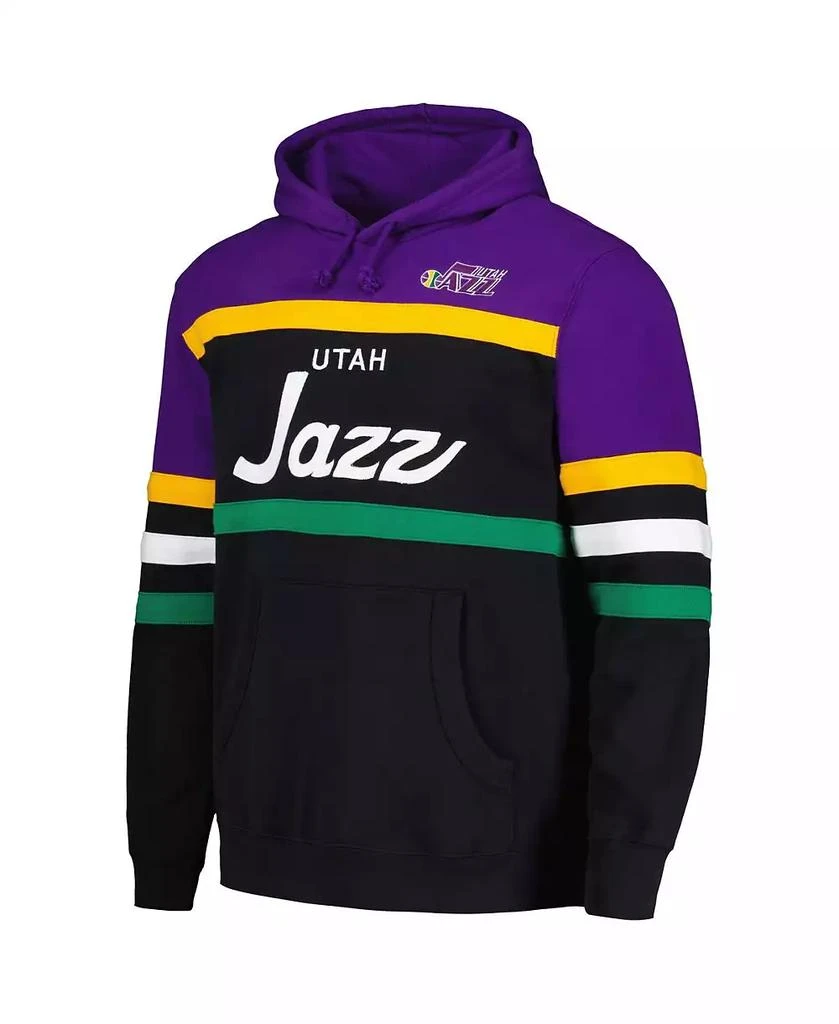 Mitchell & Ness Men's Black/Purple Utah Jazz Head Coach Pullover Hoodie 4