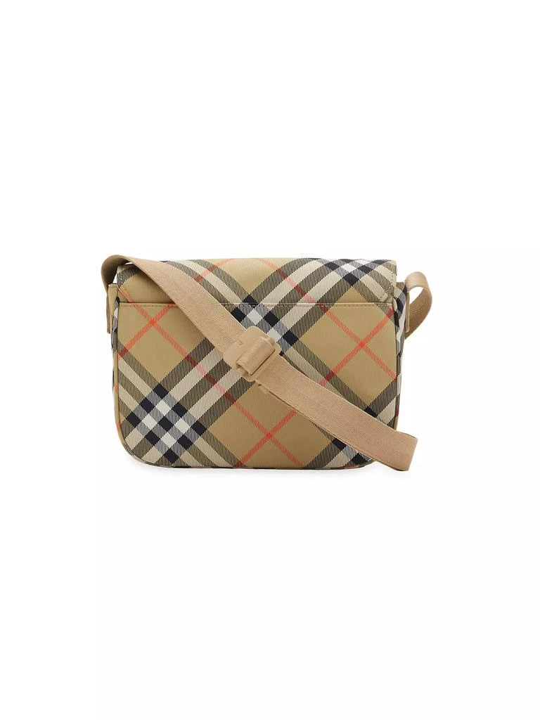 Burberry Kid's Check Nylon & Leather Messenger Bag 3