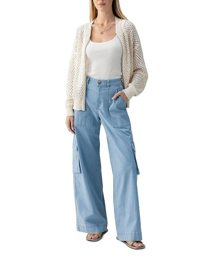 Sanctuary Open Knit Bomber Jacket 2