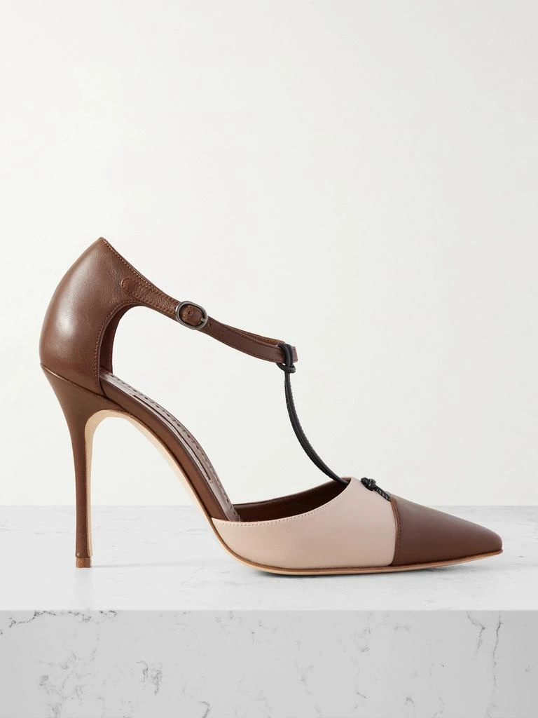 Manolo Blahnik Assala 105 皮革尖头高跟鞋  - IT42 1