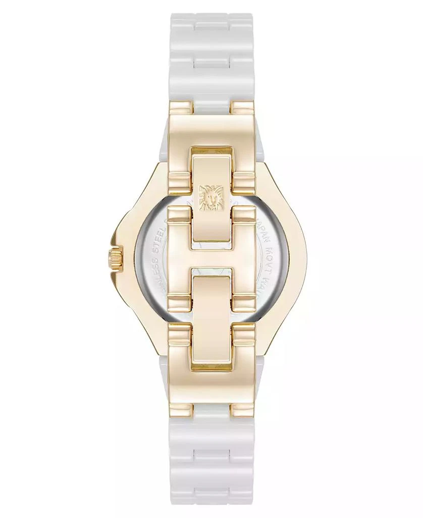 Anne Klein Women's Quartz White Ceramic Bracelet Watch 3