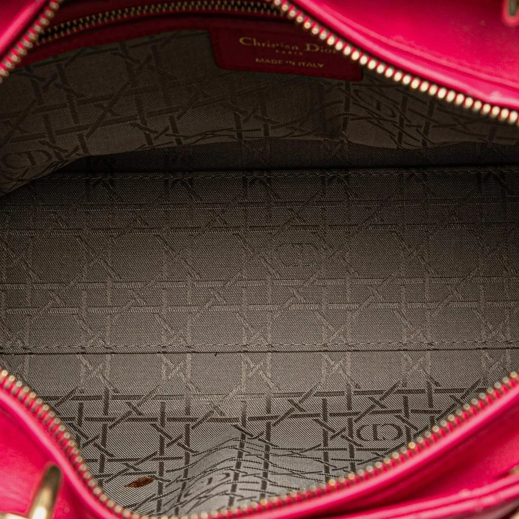 Dior Dior Pink Leather Large Cannage Lady Dior Tote Bag 10