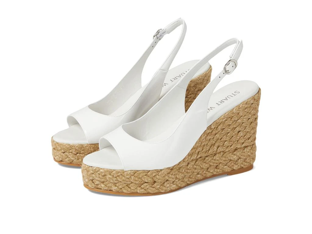 Stuart Weitzman Island Peep-Toe Espadrille Wedge 1