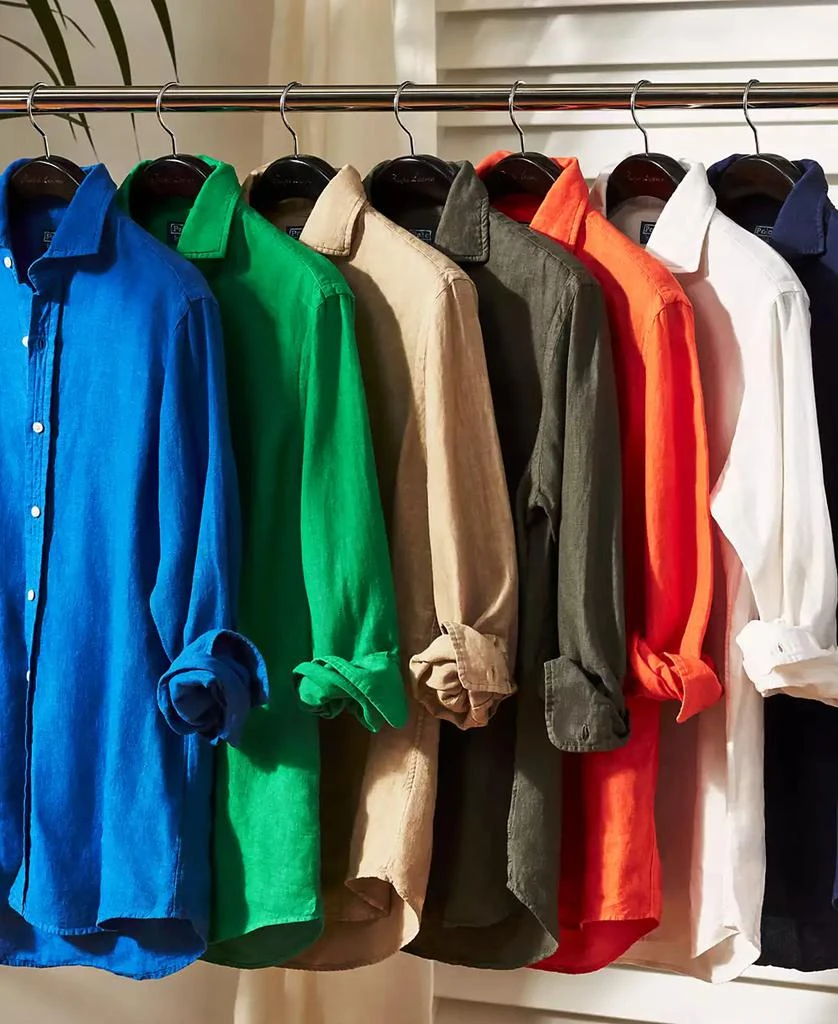 Ralph Lauren Men's Classic Fit Linen Shirt 8