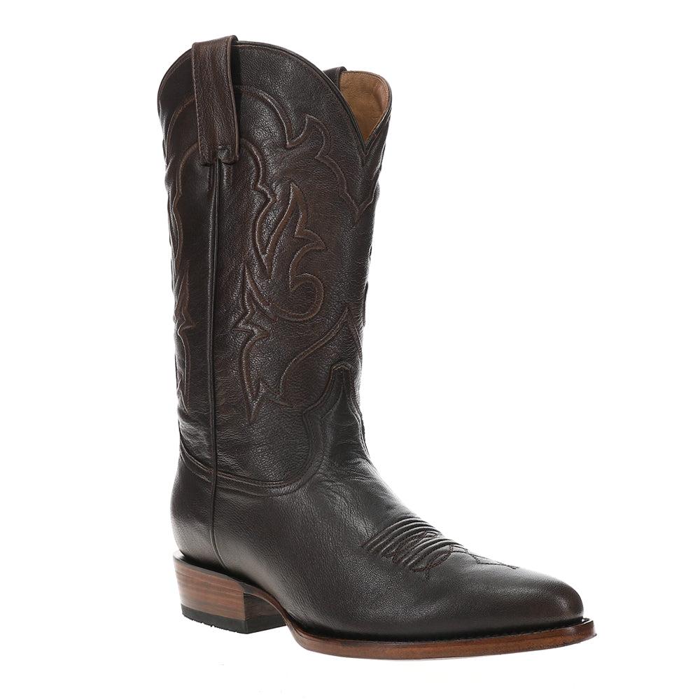 STETSON Carlisle Embroidered Round Toe Cowboy Boots