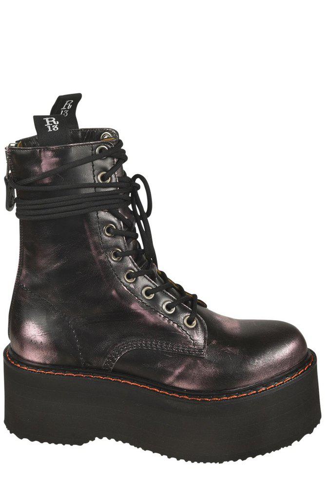 R13 R13 Double Stack Platform Boots