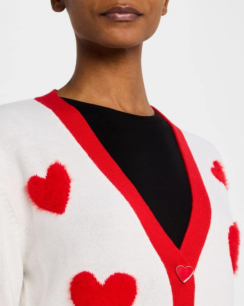 Alice + Olivia Bradley Heart Wool-Blend Cardigan 5