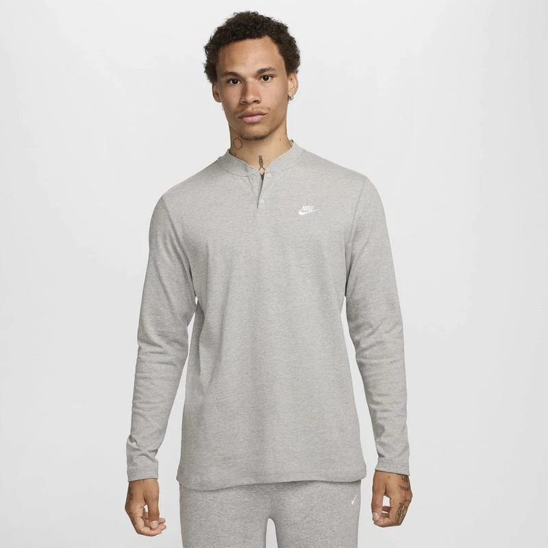 NIKE Nike Club LS Henley - Men's 1