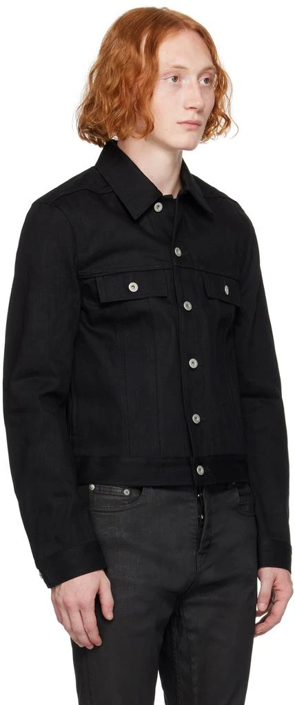 Rick Owens Black Porterville Button Denim Jacket 2