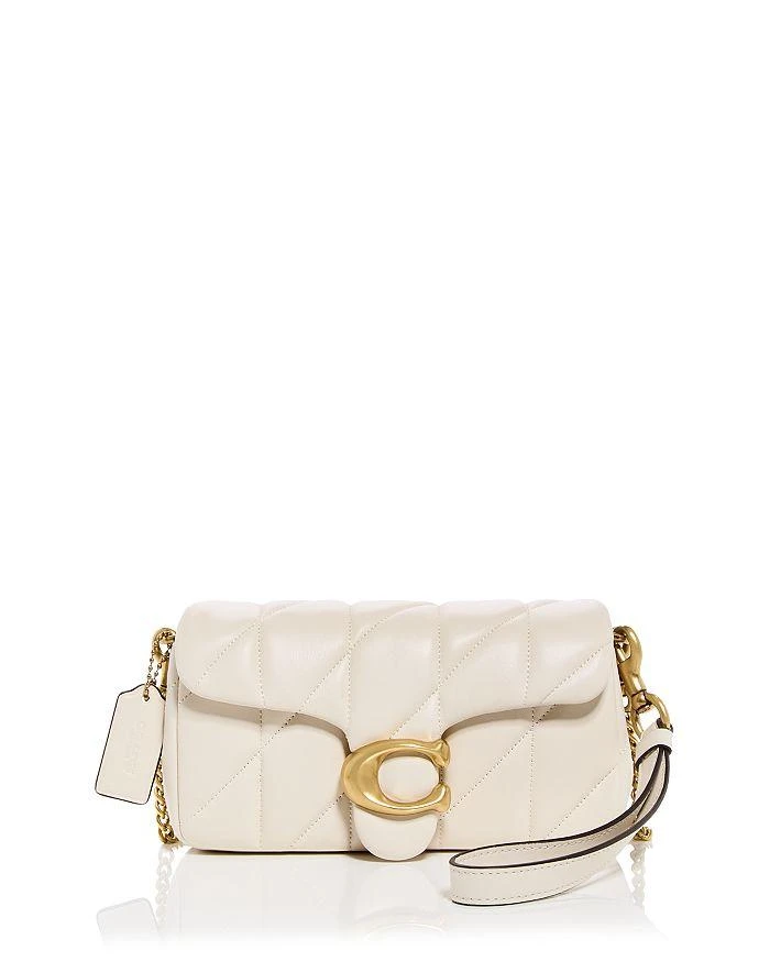 Quilted Pillow Leather Tabby Wristlet With Chain undefined