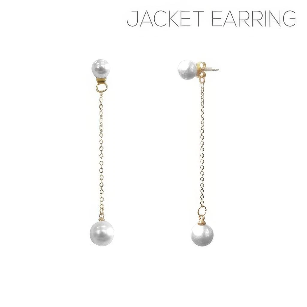 TRUEDAMES Pearl Jacket Earrings