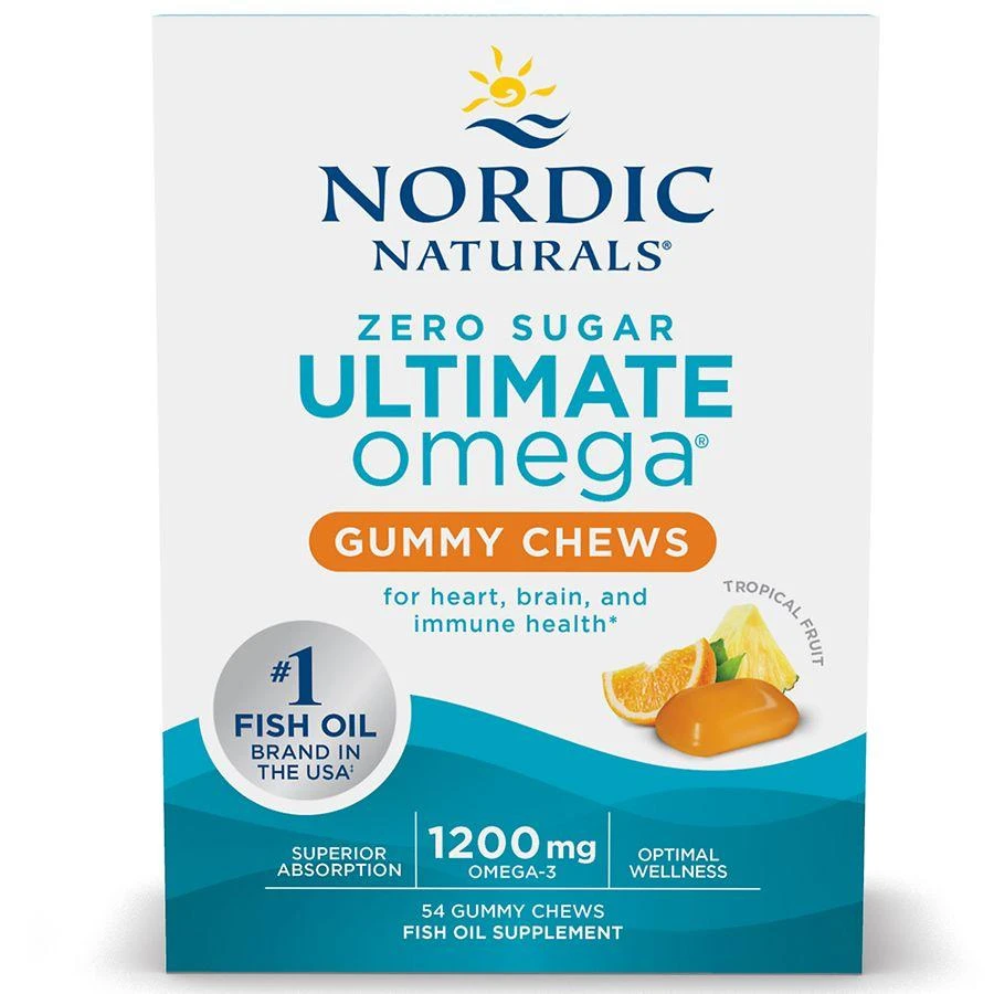 Nordic Naturals Ultimate Omega Gummy Chews Tropical Fruit 1