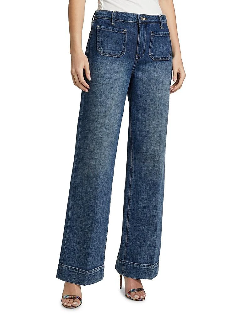 L'Agence Nolan High-Rise Patch Pocket Wide-Leg Jeans 4