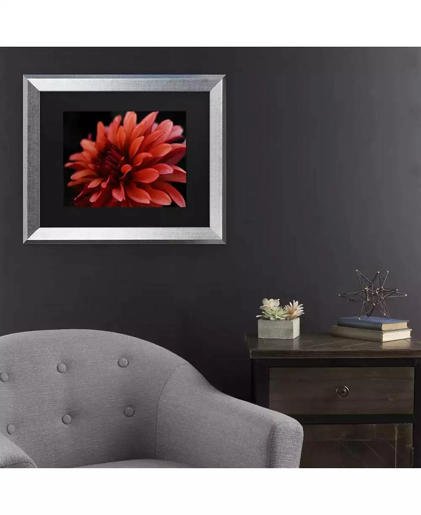 Trademark Global Kurt Shaffer Red Dhalia Matted Framed Art - 27" x 33" 3