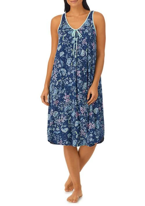 Ellen Tracy Tracy Sleeveless Midi Gown With Soft Bra 1