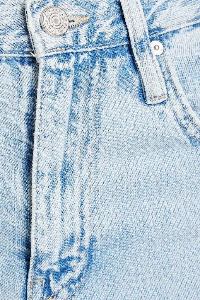 FRAME Cropped high-rise tapered jeans 4