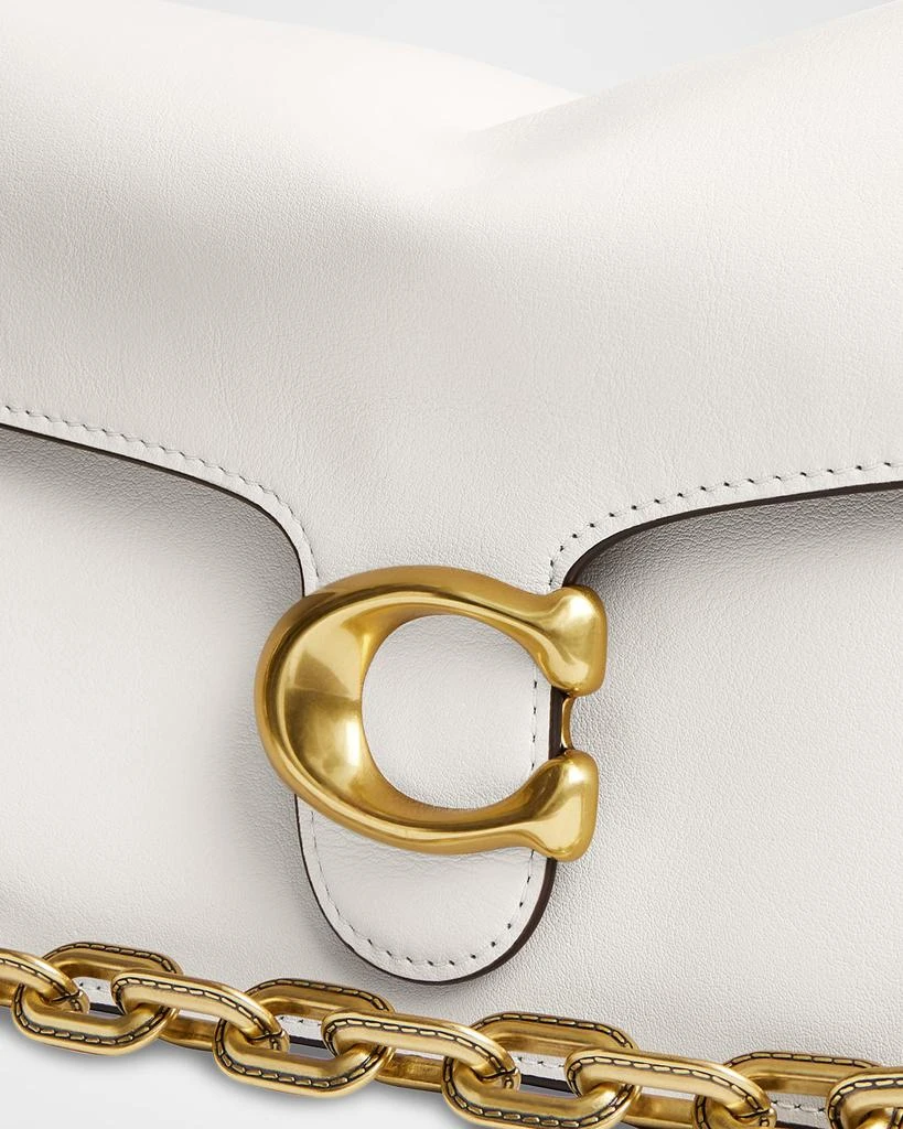 Coach Tabby Grain Leather Shoulder Bag with Chain 5