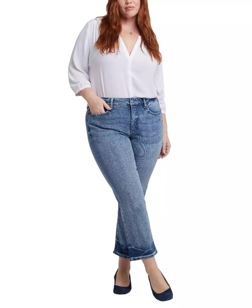 NYDJ Plus Size Marilyn Ankle Straight Pull On Jeans