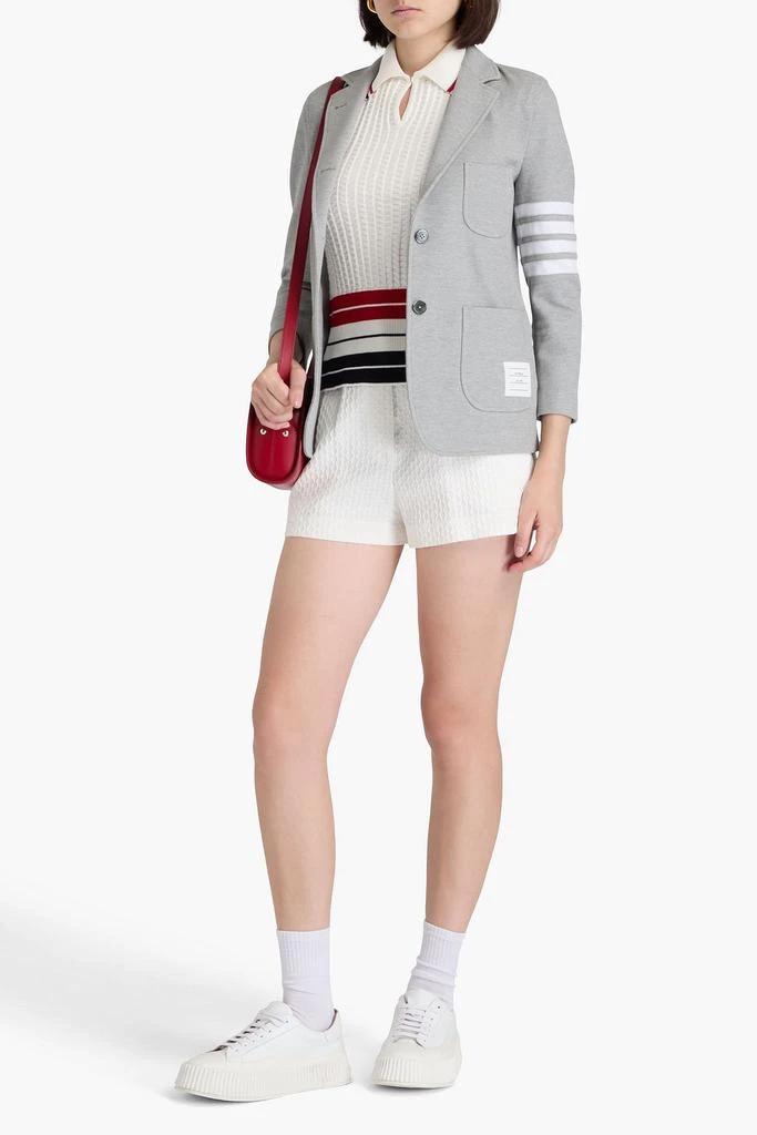 Thom Browne Striped cotton-blend twill blazer 2