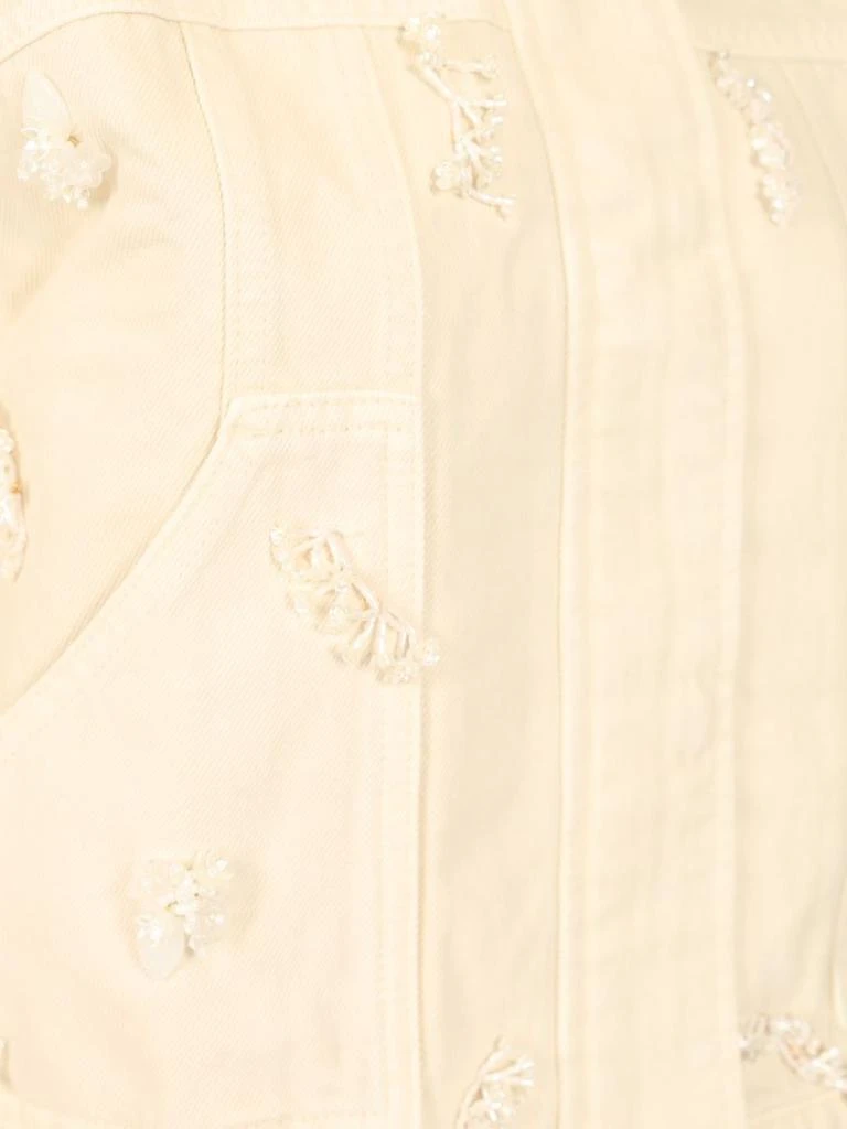 Self Portrait Self-Portrait Floral Beaded Denim Jacket 4