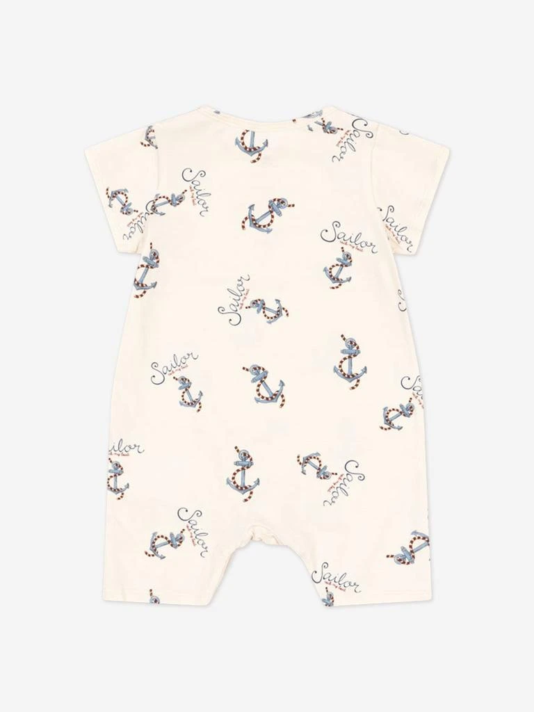 Konges Slojd Baby Boys Rock My Boat Romper in Ivory 2