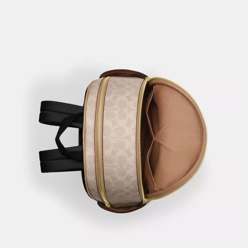 Coach Court Backpack In Blocked Signature Canvas 4