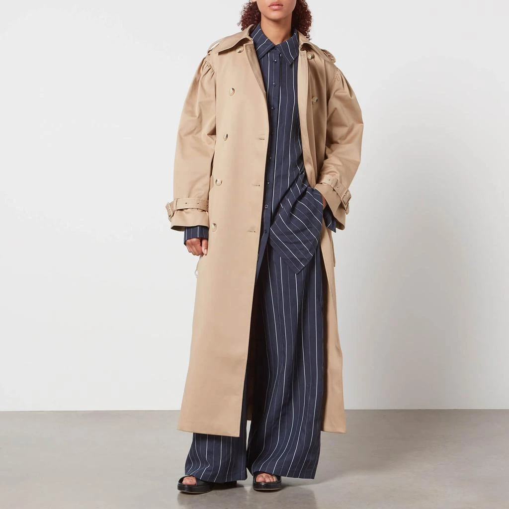 Aligne Aligne Julia Stretch-Cotton Gabardine Maxi Trench Coat 3