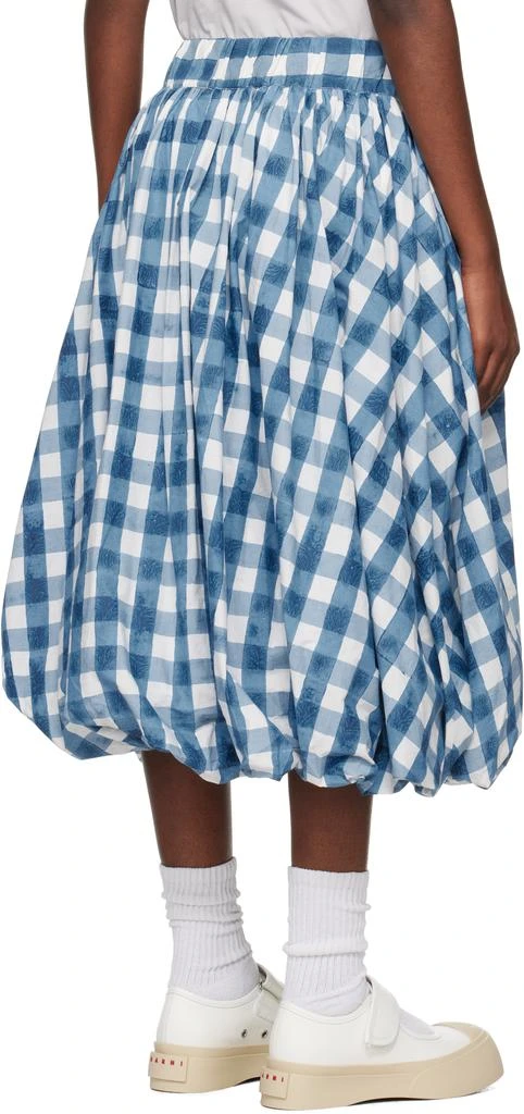 Story mfg. Blue & White Marsh Midi Skirt 3