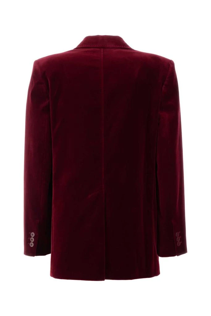 Max Mara TIZIANO RED STRETCH VELVET BLAZER 2