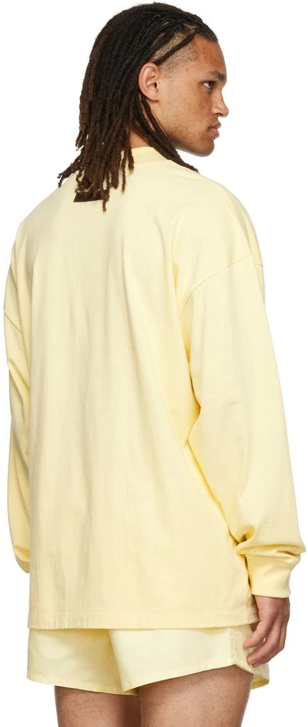 Fear of God ESSENTIALS Yellow Flocked Long Sleeve T-Shirt 3