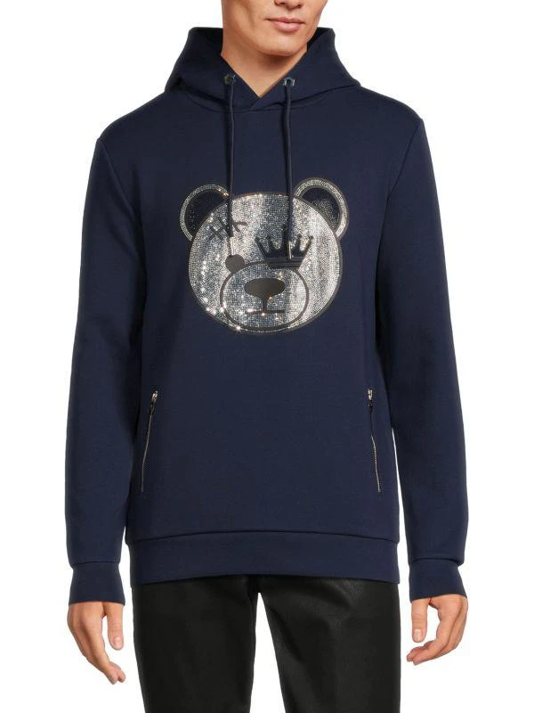 Bertigo Embellished Graphic Hoodie 1