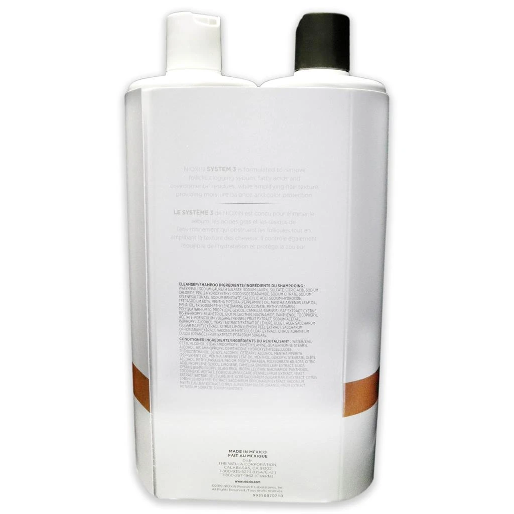 NIOXIN System 3 Duo by  for Unisex - 2 x 33.8 oz Shampoo, Conditioner 2