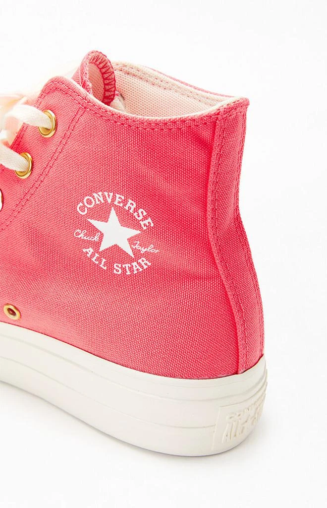 Converse Rose Chuck Taylor All Star Lift High Top Sneakers 6