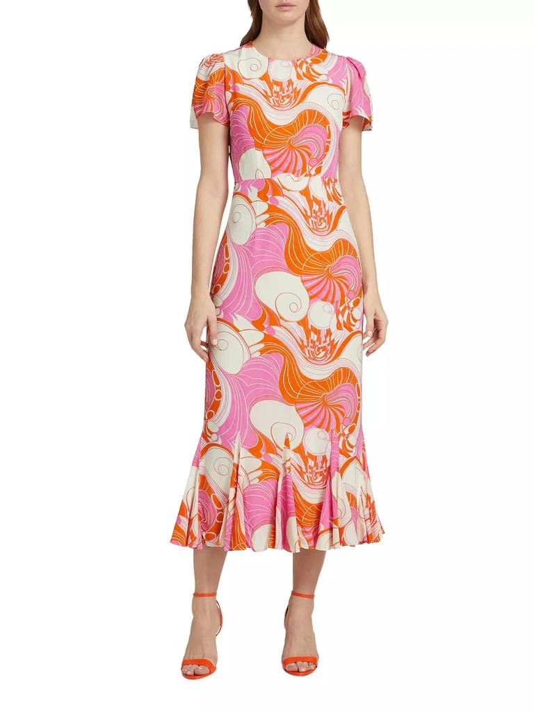 Rhode Lulani Printed Midi-Dress 3