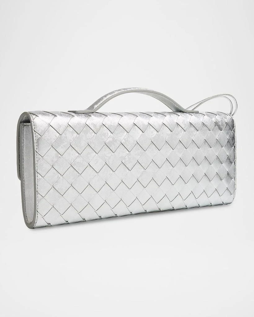 Bottega Veneta Andiamo Laminated Leather Clutch Bag 3