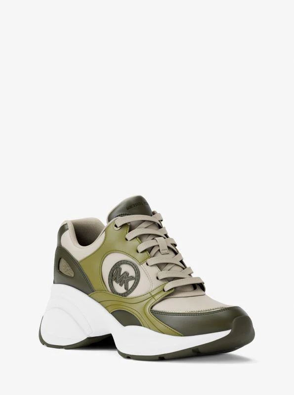 Michael Kors Zuma Leather Trainer 1