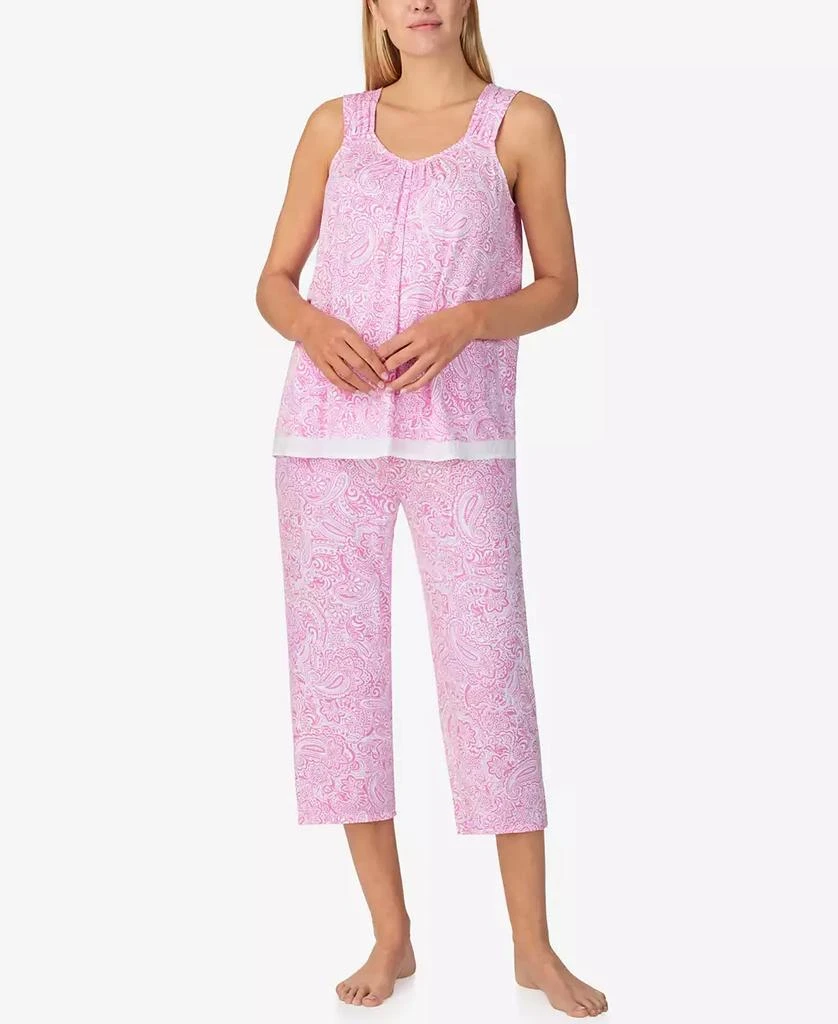 Ellen Tracy Women's Sleeveless Crop Pajama Set 1