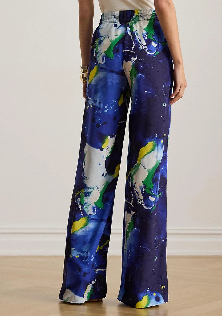 Ralph Lauren Abstract-Print Crepe Wide-Leg Pants 2