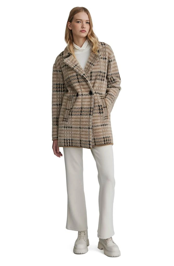 NVLT Eyelash Bold Check Longline Coat 5