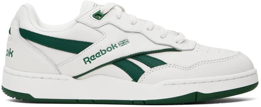 Reebok Classics White & Green Bb 4000 Ii Basketball Sneakers 1