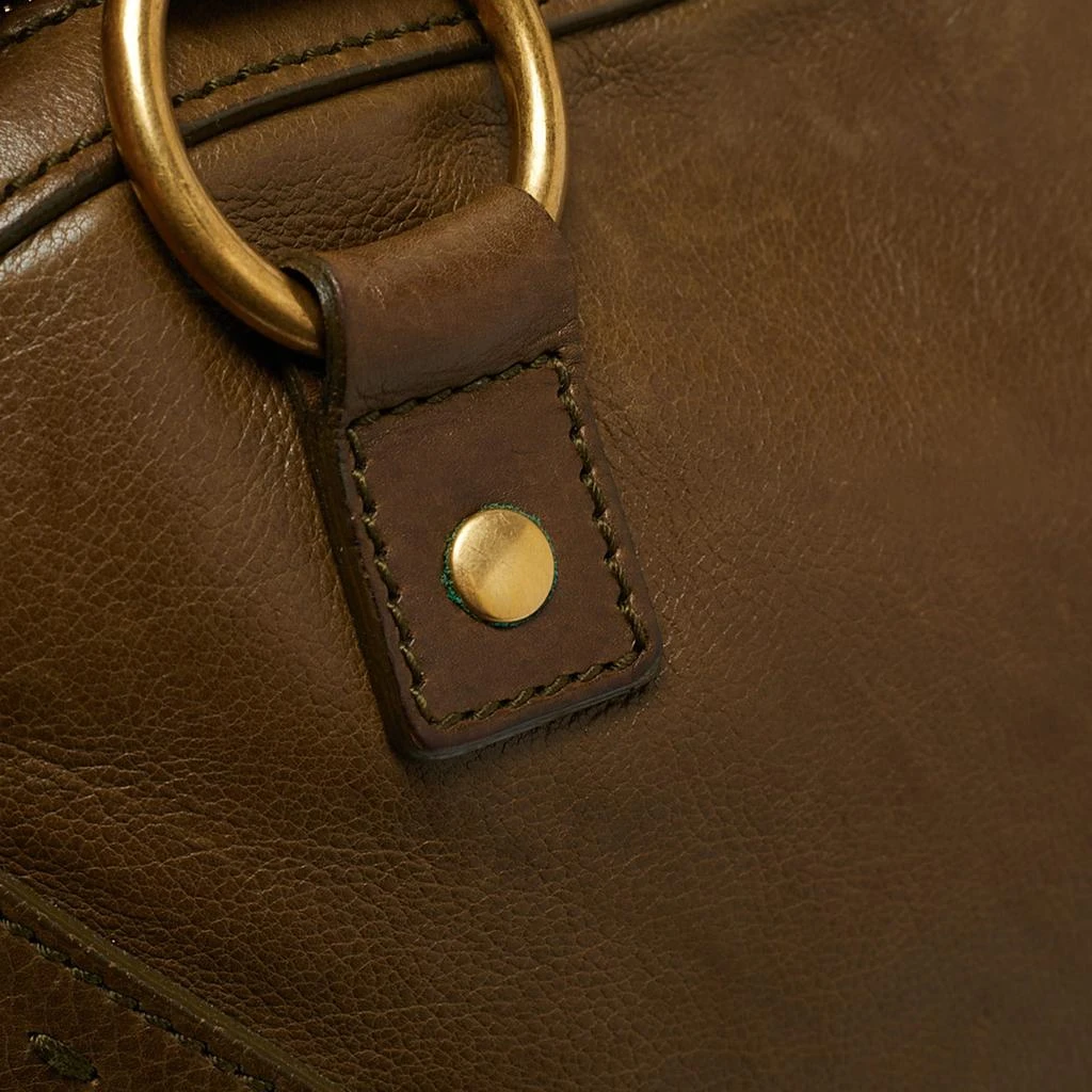Yves Saint Laurent Yves Saint Laurent Olive Green Leather Large Muse Bag 9