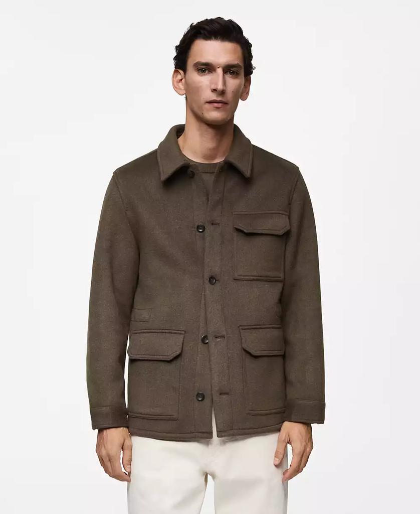 ジャケット・アウター WOOL CARAMEL PIQUET Set Up Shop Men's Wool-Blend Field Jacket on Sale at BeyondStyle