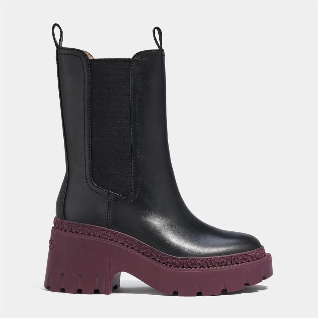 The Hut Coach Alexa Leather Heeled Chelsea Boots 1
