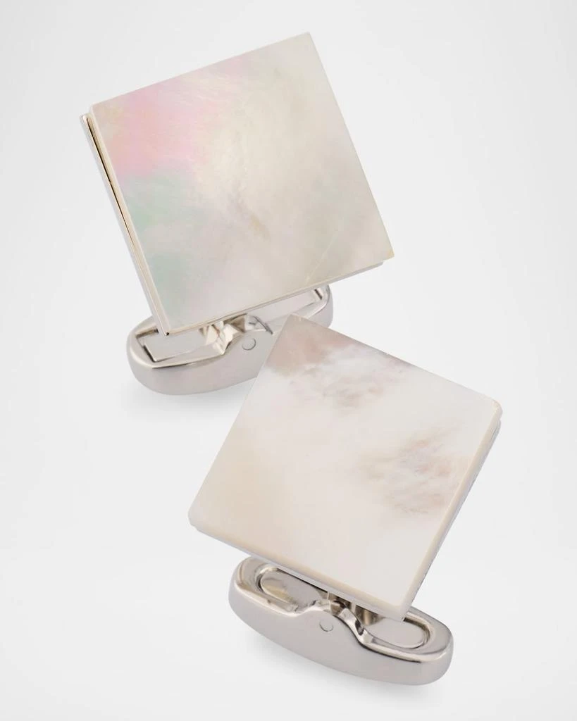 LINK UP Men's Square Mother Of Pearl Cufflinks 3