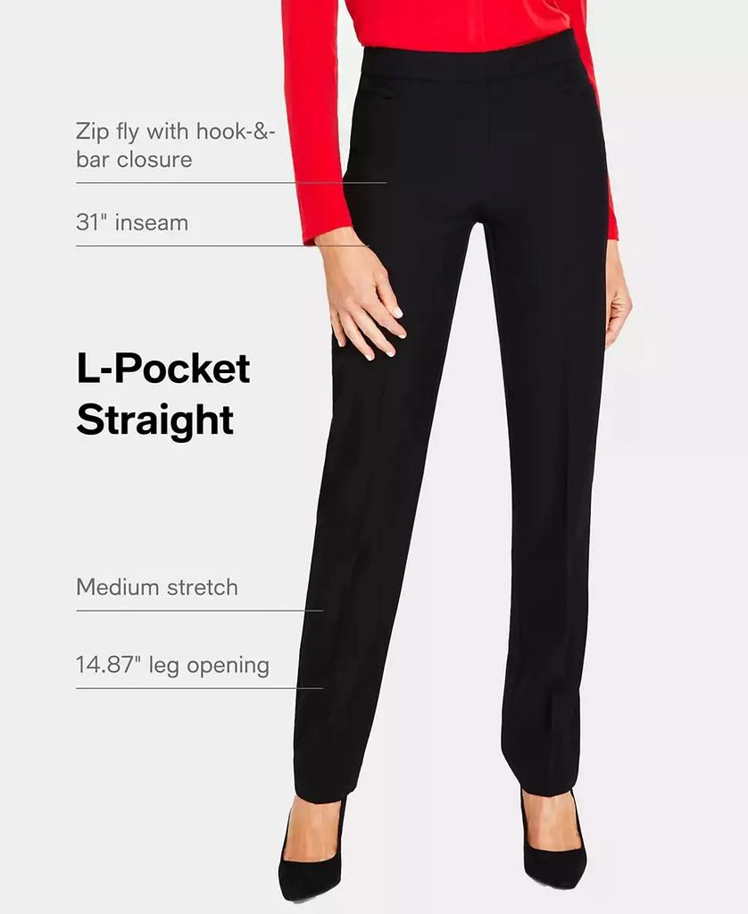 INC International Women's Mid-Rise L-Pocket Straight-Leg Pants, Regular, Long & Short Lengths, Created for Macy's 3