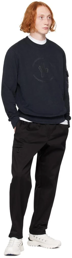 Moncler Navy Bonded-Logo Sweatshirt 5