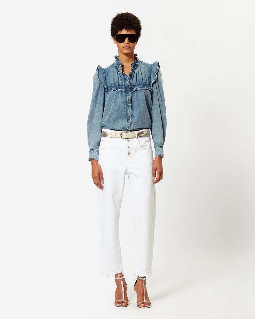 Isabel Marant Étoile MARANT ÉTOILE, IDETY DENIM SHIRT - Women - Blue - 38