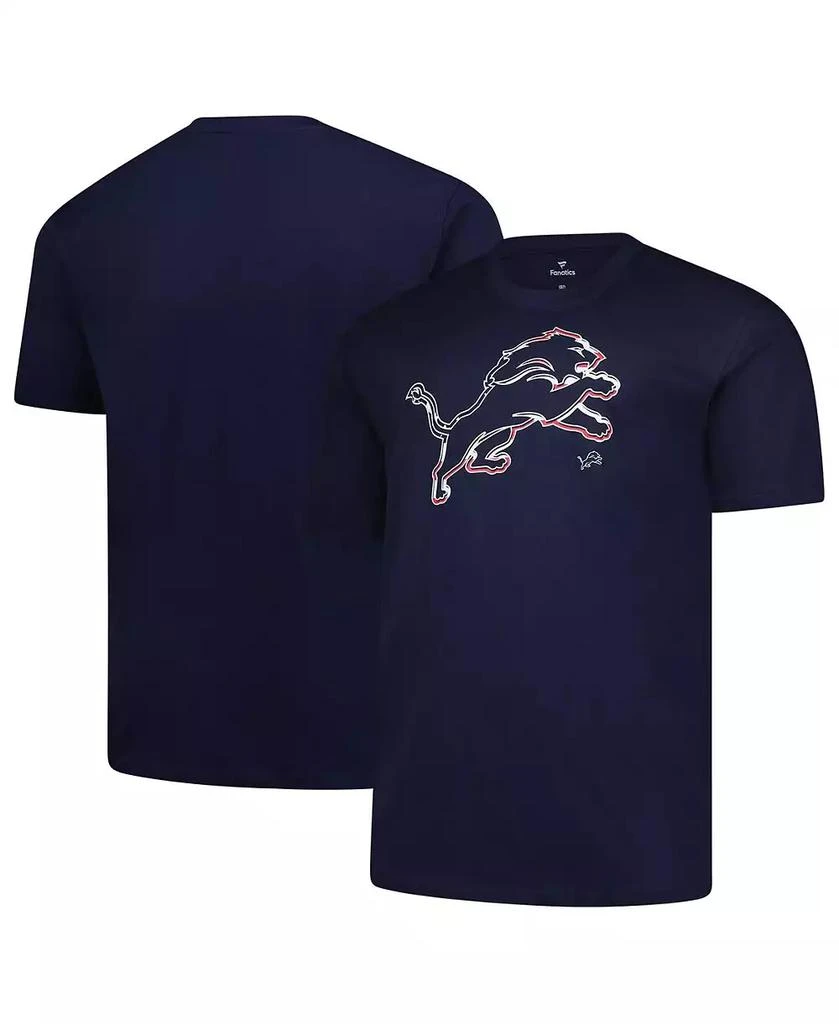 Fanatics Men's Navy Detroit Lions Big Tall Americana T-Shirt 1