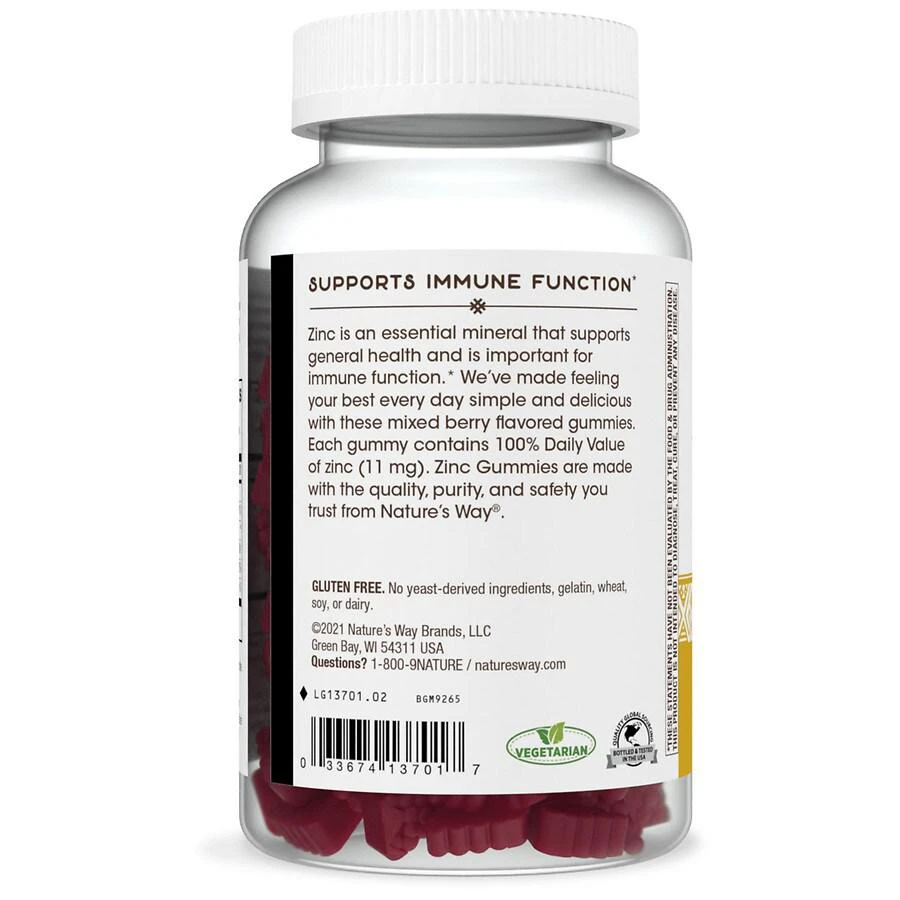 Nature's Way Zinc Gummy Mixed Berry 6