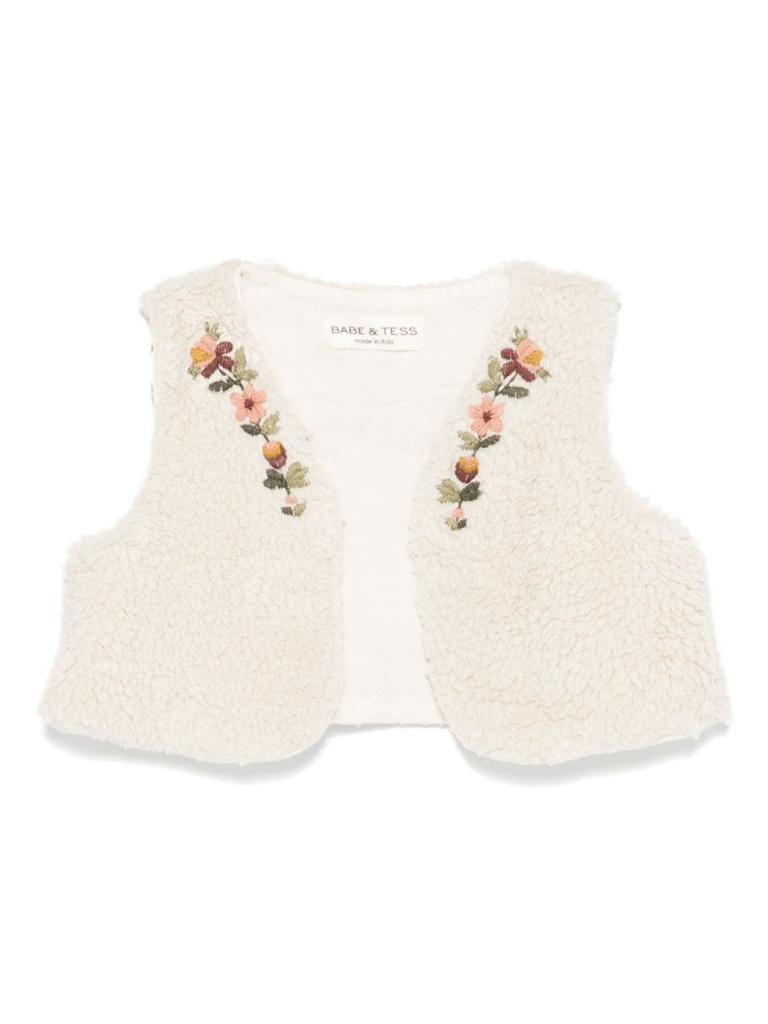 BABE & TESS White Vest Baby Girl